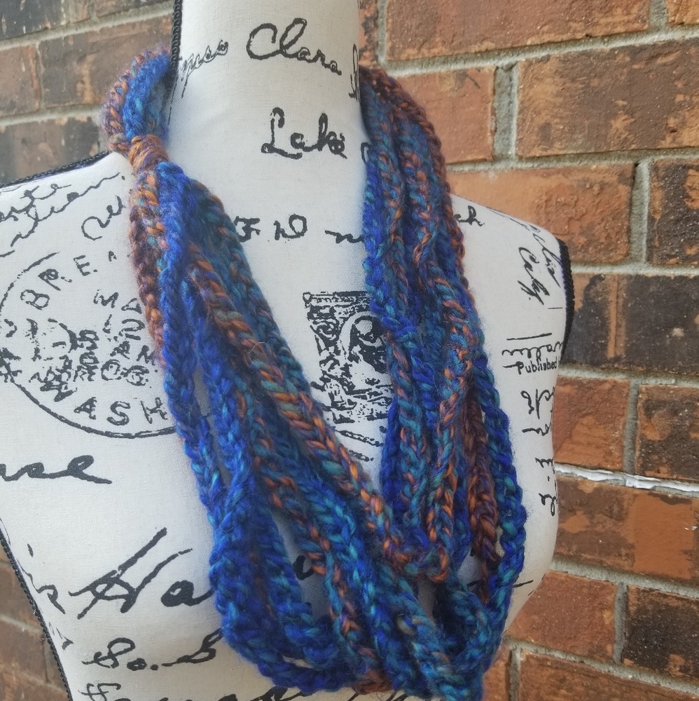 NWT Handmade Crochet Rope Scarf/Necklace